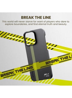 PITAKA Pitaka Case for iPhone 15 Pro Max Compatible with MagSafe, Slim & Light iPhone 15 Pro Max Case 6.7-inch with a Case-Less Touch Feeling, 600D Aramid Fiber Made MagEZ Case 5 - Break The Line  - Image 3