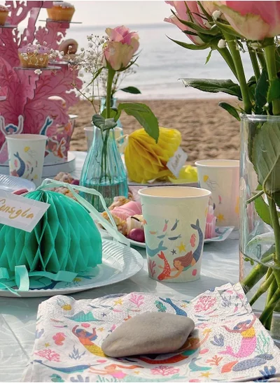 Talking Tables Mermaid & Sea Creatures Paper Napkins - 20 pack