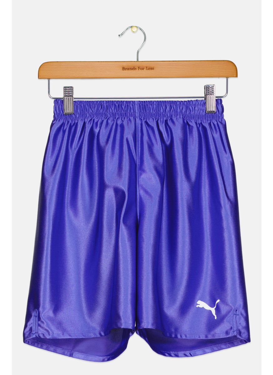 PUMA Kids Boy Brand Logo Shorts, Purple  - Image 1