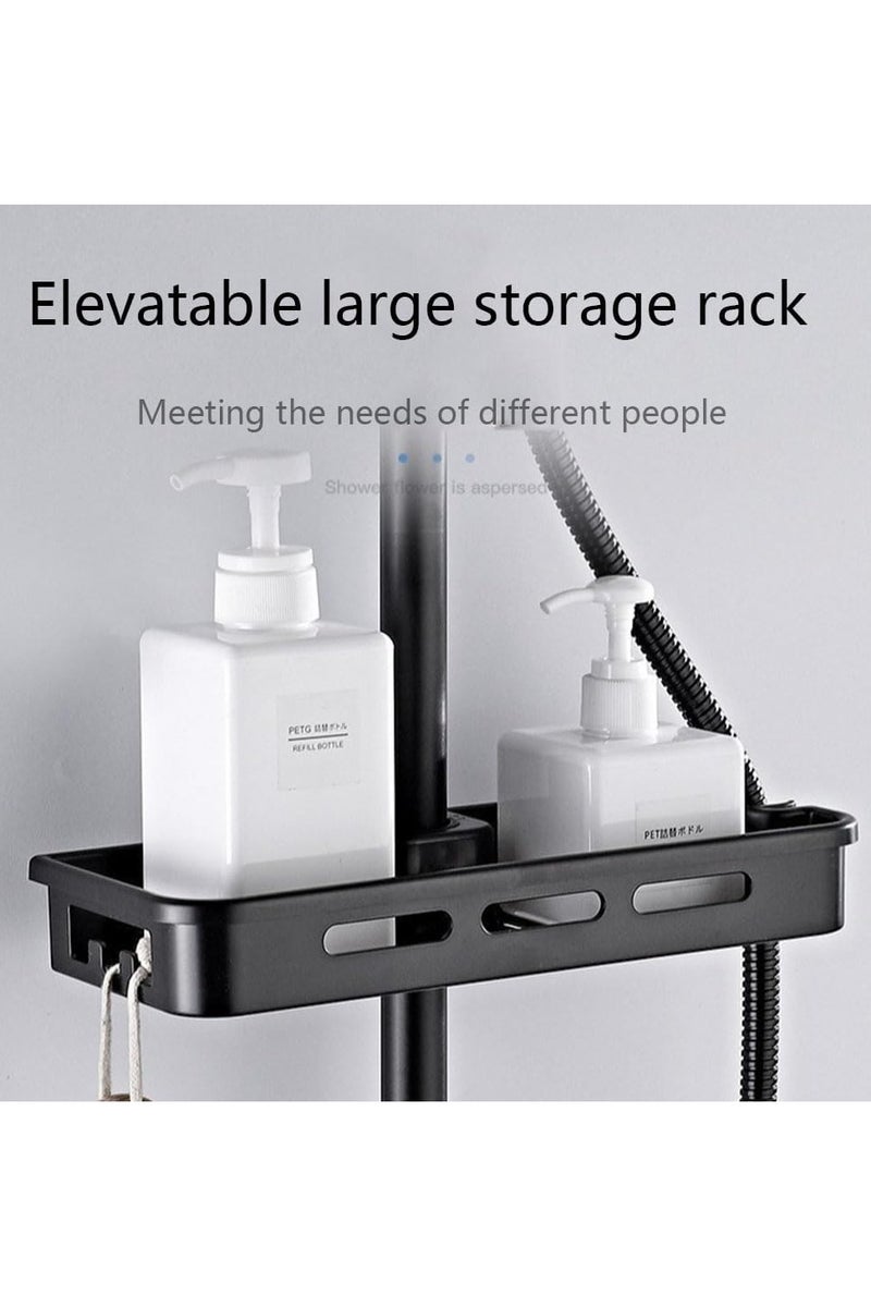 YelaJoy Shower Set, Thermostaticc Shower Faucet Set Wall Mounted Shower Faucet Set Piano and Shower Keys with Bath Spout, Hand Sprayer - Image 2