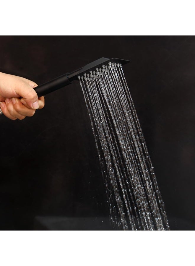 YelaJoy Shower Set, Thermostaticc Shower Faucet Set Wall Mounted Shower Faucet Set Piano and Shower Keys with Bath Spout, Hand Sprayer - Image 5