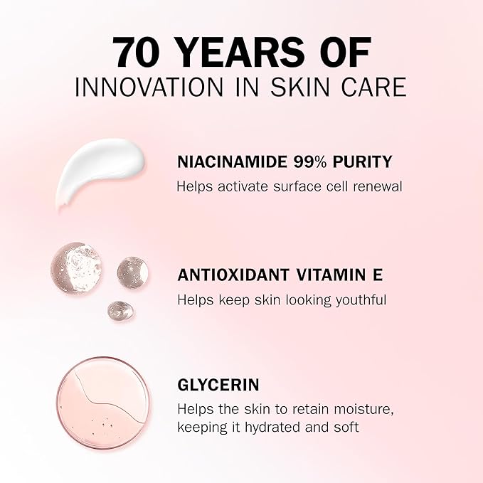 Olay Niacinamide 24 Vitamin E Serum With 99 Percent Pure Niacinamide and Vitamin E to hydrate age defy and renew Fragrance Free 40ml - Image 4