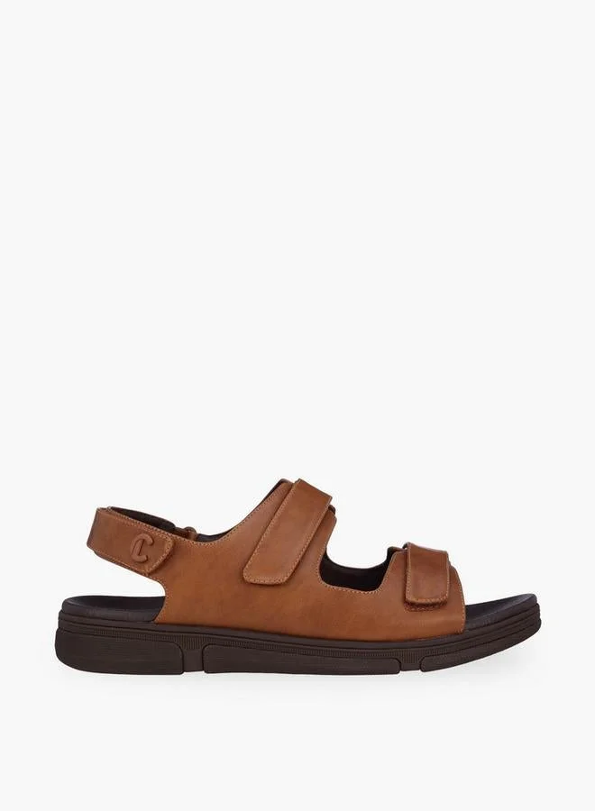 Le Confort Men Textured Hook & Loop Sandals