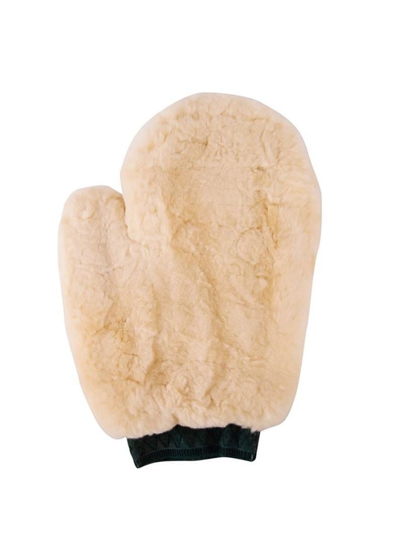 Autoplus Large Car Polish Sheepskin Soft Glove Beige