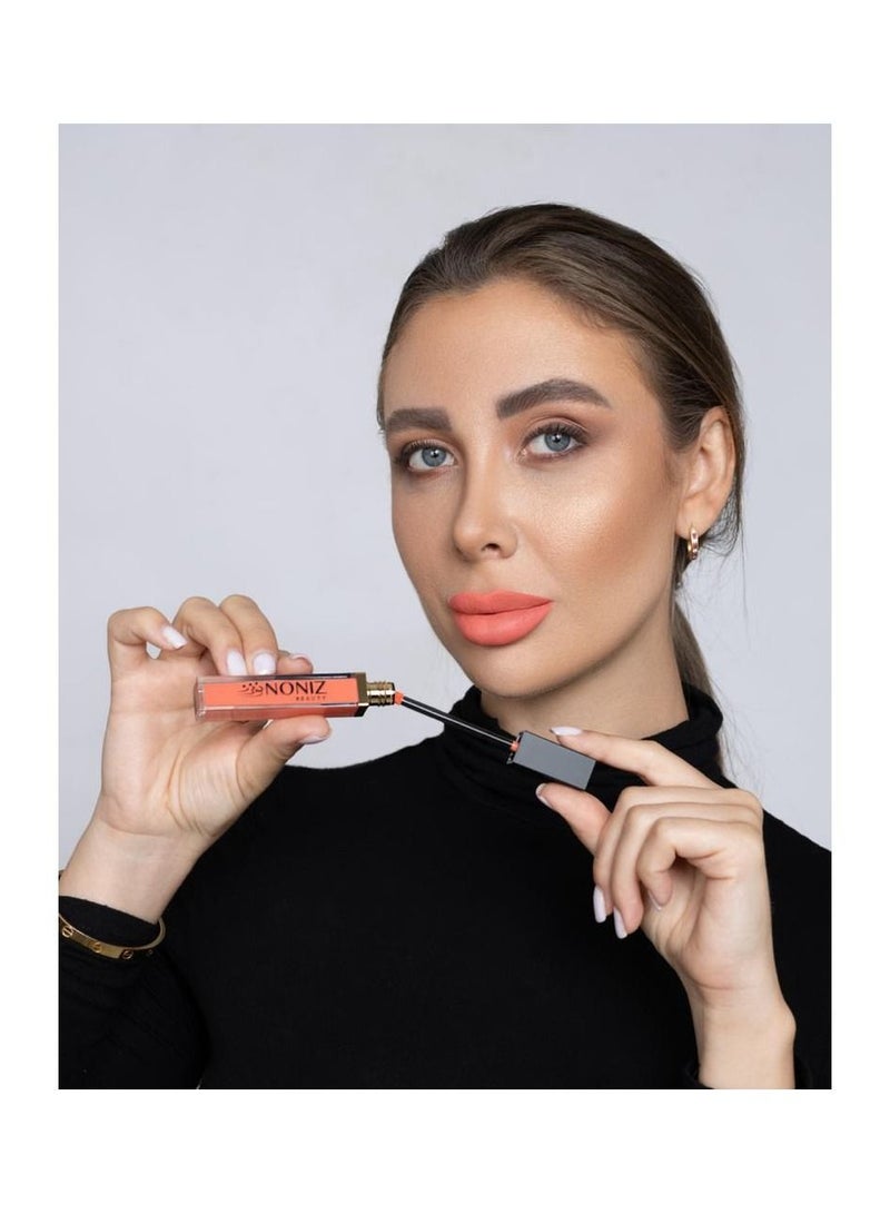 NONIZ BEAUTY NONIZ Liquid Lipstick Matte Finish - Waterproof Highly Pigmented 10 Lip Shades - Velvety Liquid Lip Sticks (Glow N Go 29)  - Image 4