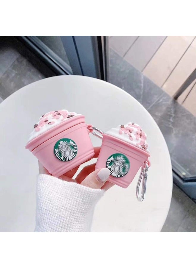 AirPod 4 Case,3D Cute Funny Cool Kawaii Fashion Ice Cream Cup for AirPods 4th Generation Case (2024) (Pink) - Image 2