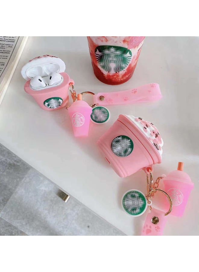 AirPod 4 Case,3D Cute Funny Cool Kawaii Fashion Ice Cream Cup for AirPods 4th Generation Case (2024) (Pink) - Image 4