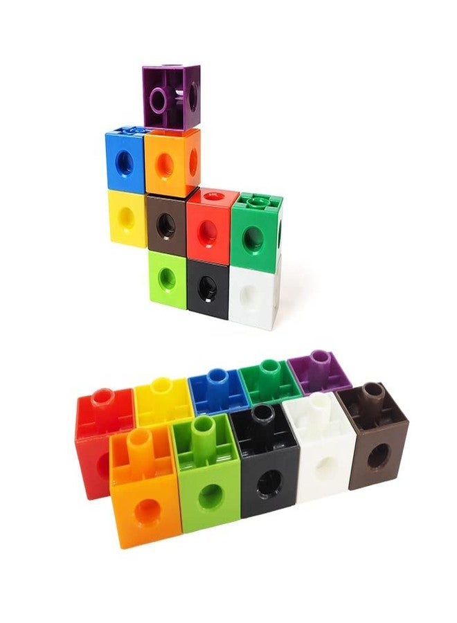 PULSBERY Plastic Smart Cubes Building Blocks - 100Pcs, Multicolor Bulk Creative Educational Stacking Counting Interlocking Smart Building Puzzle Block for Indoor, Outdoor for Kids (Cubes Block) - Image 5