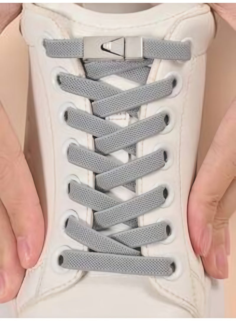 زوج من أحزمة الأحذية سهلة الربط مع مشبك قابل للتبديل - قابلة للتعديل لتناسب الأحذية الرياضية والأحذية الكاجوال والملابس الرياضية للرجال والنساء - Image 2