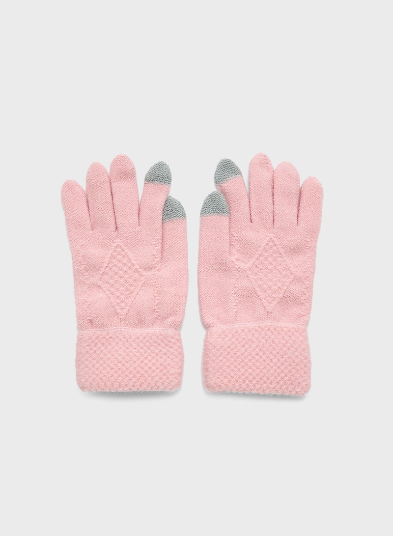 ELLA 3 Pack Set With Winter Pompom Beanie ,Scarve & Glove Set - Image 4