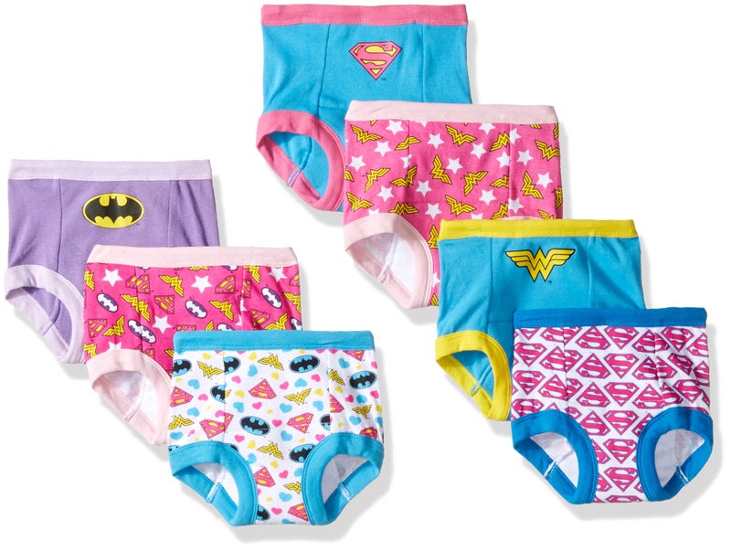 DC Comics DC Comics Toddler Potty Training Pants with Superman Batman Wonder Woman With Success Chart Stickers