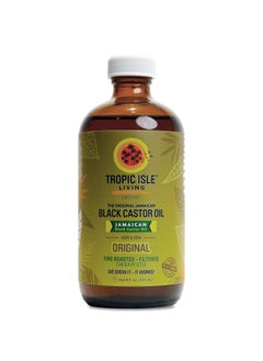 Tropic Isle Living Tropic Isle Living Jamaican Black Castor Oil 8oz - For Hair Growth, Skin Conditioning, Eyebrows & Eyelashes, Scalp and Nail Care. Strengthen, Moisture & Repair 
