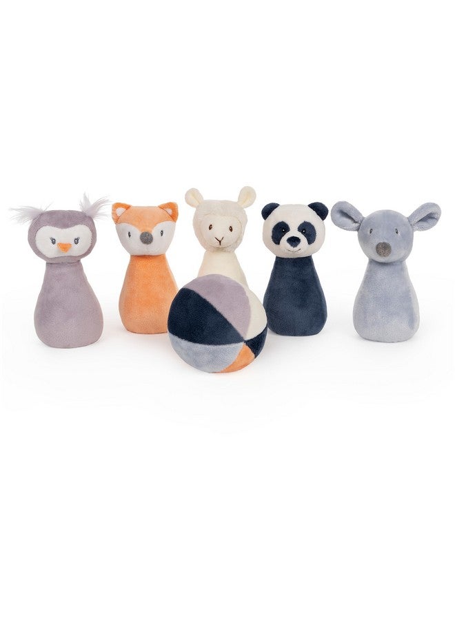 GUND Baby Baby Toothpick My First Bowling Set Plush Stuffed Animal Set of 6, 6 in - Image 1