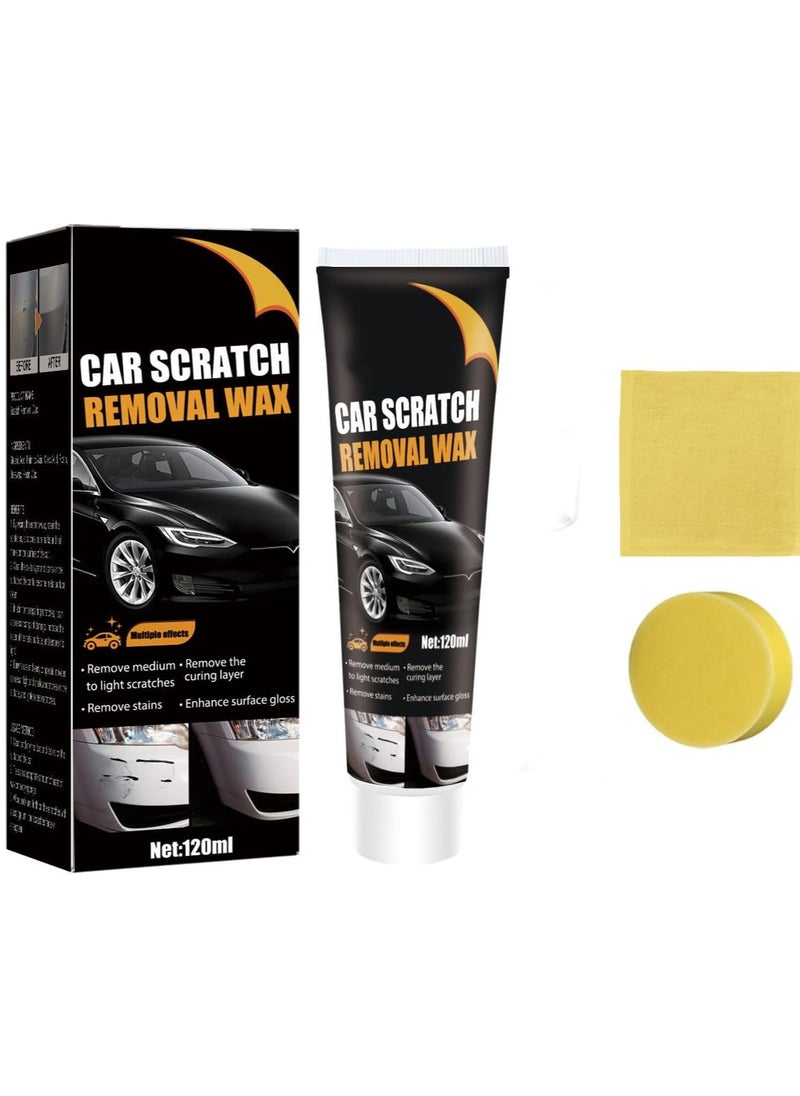 DubaiGallery 120ml Scratch Repair Wax For Car, 2024 Car Scratch Repair Paste Polishing Wax, Premium Car Scratch Remover Kit with Wipe &Sponge for Vehicles for Deep Scratches  - Image 2