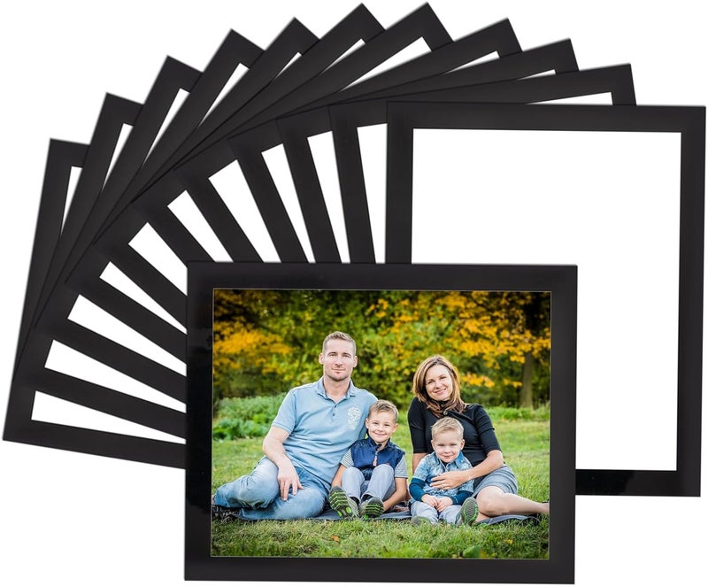 STTMGN Magnetic Picture Frames with Black Border(Suitable for Letter Size 8.5"X11" or 8"X10" Photos,12 Pack),Magnet Frame Pockets/Holder,Decorations for Home/Office/School/Classroom/Party - Image 1