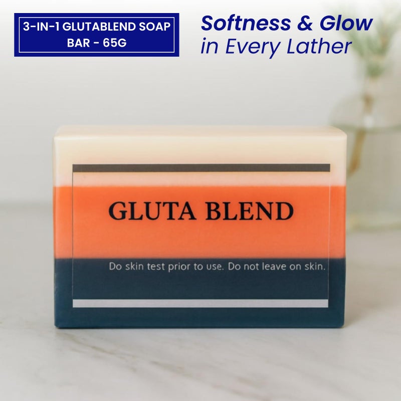 RELUMINS صابون ريلومينز بريميوم 3 في 1 غلوتابليند للجمال - لبشرة أكثر نعومة ووضوحًا وصحة - الآن مع وردة الورد - منظف لطيف للوجه والجسم 65 جرام - Image 2