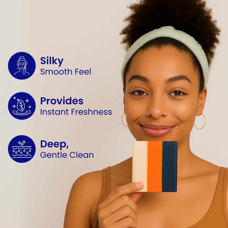 RELUMINS صابون ريلومينز بريميوم 3 في 1 غلوتابليند للجمال - لبشرة أكثر نعومة ووضوحًا وصحة - الآن مع وردة الورد - منظف لطيف للوجه والجسم 65 جرام - Image 4