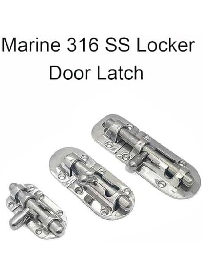 Model A 316 Stainless Steel Barrel Bolt Slide Latch Rattle Free for Boat Door Cabinet Toolbox Gate - Image 4