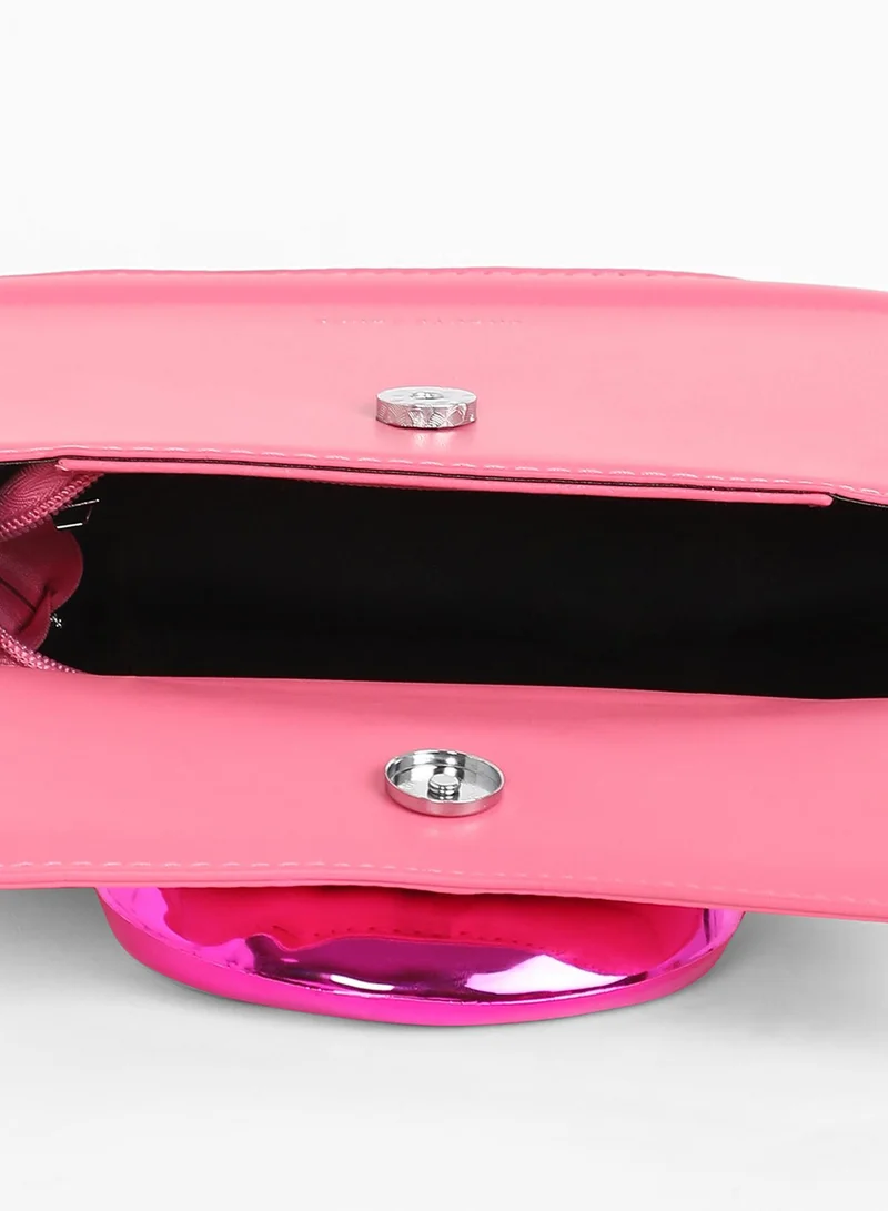 Haute Sauce The Caldera Gloss Hand Bag - Rouge Pink