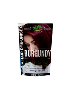 1 Pack Of Burgundy Henna Hair & Beard Color/Dye 100 Grams - Natural Hair Color, Plant-based Hair Dye - The Henna Guys