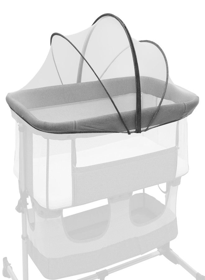 Cheermomo Bassinet Cover for Cats, Mosquito Net Cover, Two-Way Zipper, Keep Pets Out for Baby, Breathable Baby Mosquito Net for Crib White - Image 1