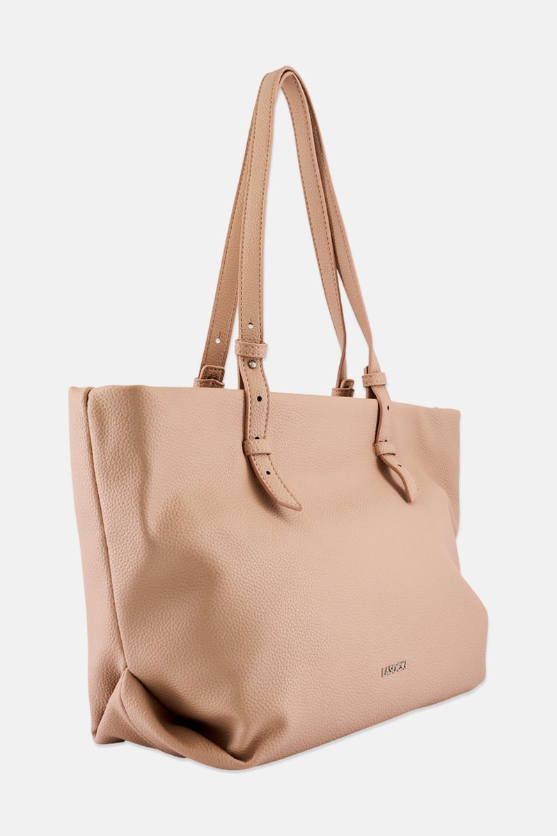 Lasocki Women Brand Logo Shoulder Bag, Dusty Pink - Image 2