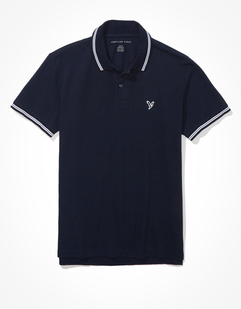 American Eagle AE Pique Polo Shirt - Image 3