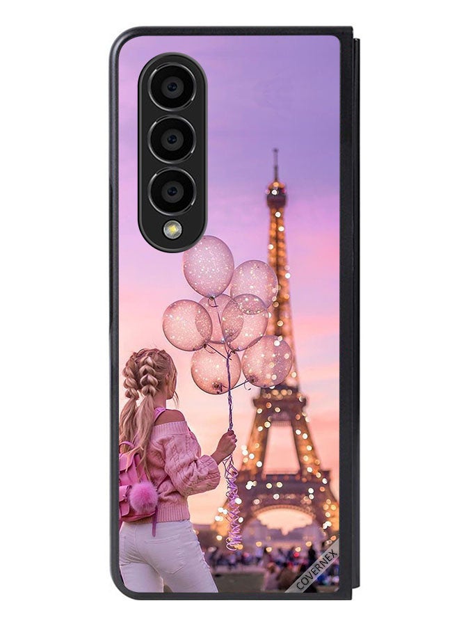 Covernex Protective Case Cover For Samsung Galaxy Z Fold 4 Girl Holding Balloons - Image 1