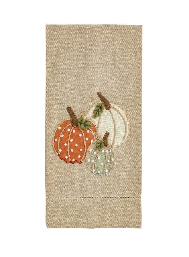 Mud Pie Thanksgiving Assorted Pumpkins French Knot Pumpkin Towel
