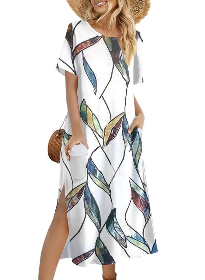 Tepveisoy Women's Fashion Summer Dresses Casual Beach Dresses One Piece Dress Slim Holiday Dress  - Image 1