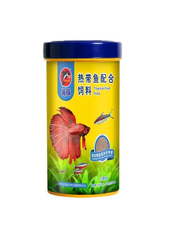 Porpoise Tropical Fish Food 80g with High Protein - Image 1