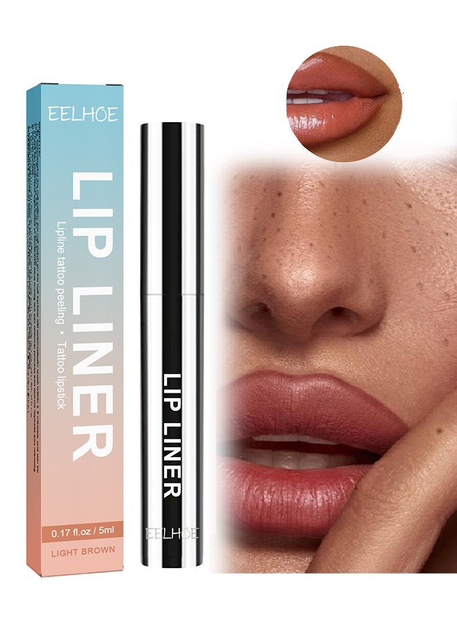 EELHOE Lip Liner Stay-N - Peel Off Lip Liner Tattoo, Peel Off Lip Stain, Long Lasting Lip Stain Peel Off, Infused with Hyaluronic Acid & Vitamin E  - Image 1