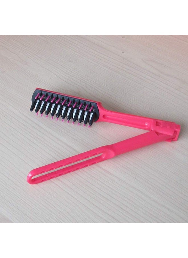 SUPVOX - Upvox Hair Comb Straightening Hair Dress Styling Folding V Shape Comb Hair Brush Diy Salon Hairdressing Smoothe Hair Travel Home Use - Image 1