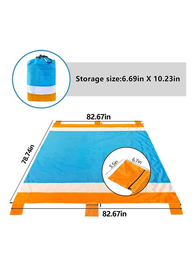 NIBEMINENT Waterproof Portable Outdoor Picnic Mat with Bag and Accessories - Image 4