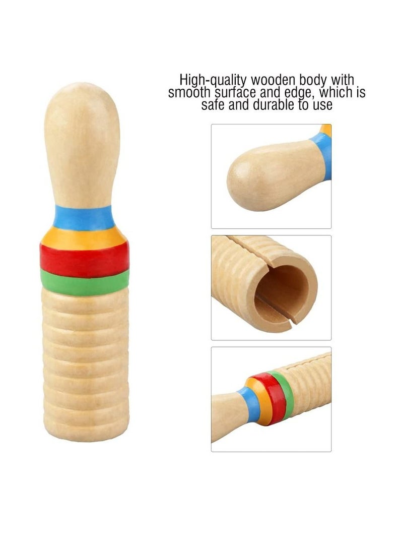 SYOSI Kids Toys Musical Instrument Early Learning Musical Toy for Kids Guiro Crow Sounder Toy Percussion Musical Instrument for Children Orff Percussion Instrument Kids  - Image 4