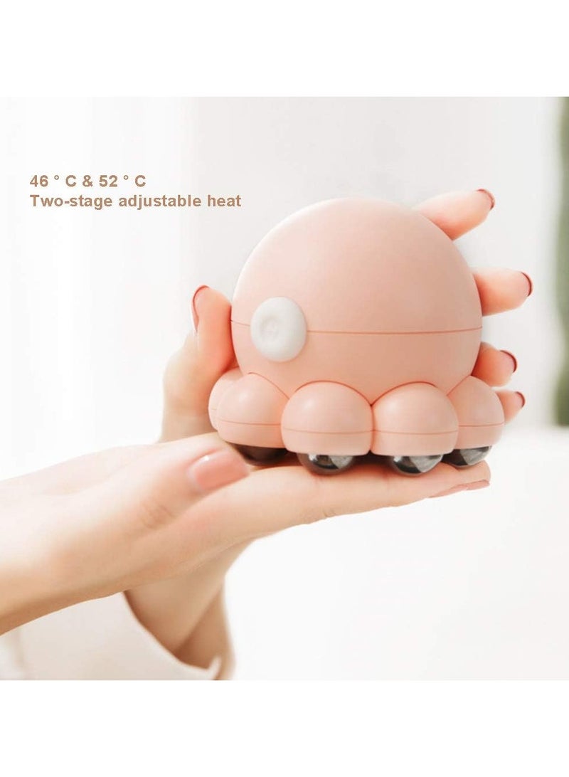 general Hand Back and Neck Massager with Heat Octopus Shape Mini USB Charger Cordless Massager 2 Heat Settings for Office/Sports/Travel - Image 1