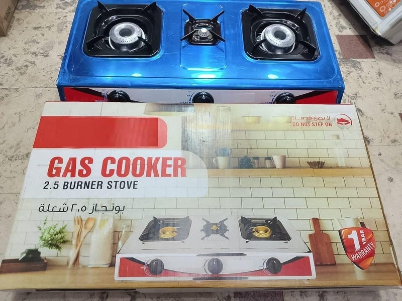 Stove (Flat Cooker 2.5 Eyes Self Ignition Stainless Steel) - Image 2