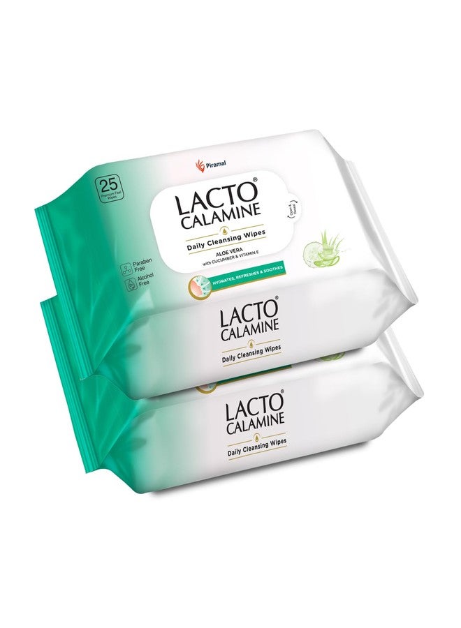 Lacto Calamine Super Light Moisturizer (150g) and Daily Cleansing Facial Wipes (25N x 2) with Aloe Vera & Cucumber - Image 4
