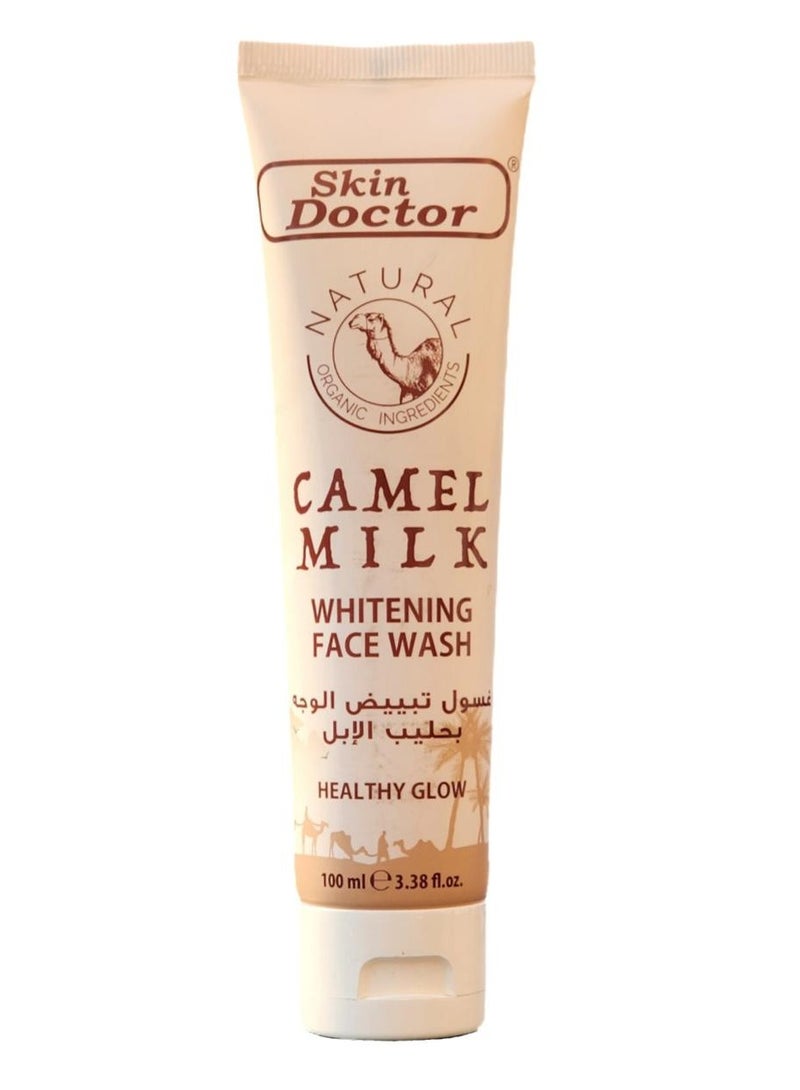 Skin Doctor Camel Milk Whitening Face Wash 100ml - Deep Cleansing, Brightening, and Hydrating Exfoliator - Image 1