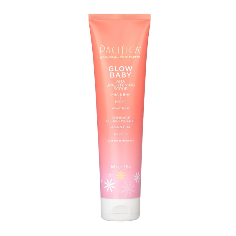 Pacifica Glow Baby Super Lit Enzyme Scrub, Unclogs Pores & Dissolves Skin Impurities, For All Skin Types, Vegan & Cruelty-Free, 4 Fl Oz - Image 1