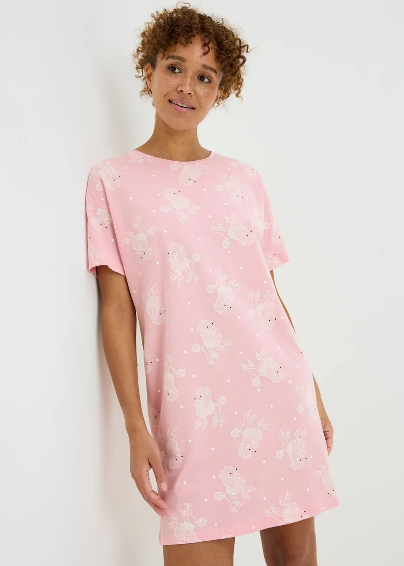 ماتلان Pink Poodle Nightie