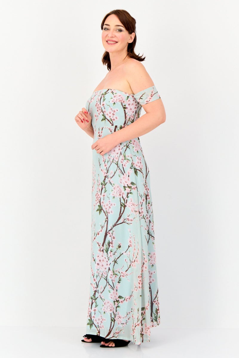 Archive Design Studio Women Floral Print Maxi Dress, Multicolor - Image 3