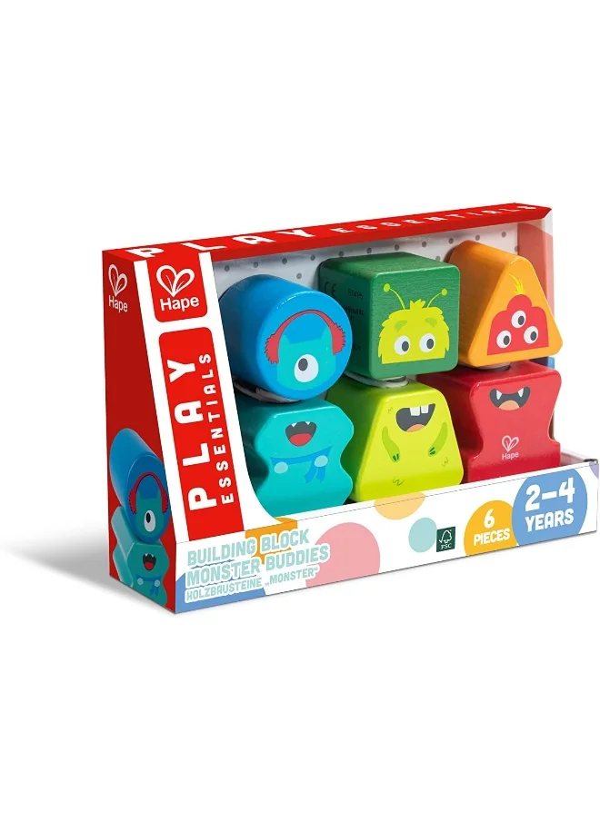 هيب Hape, 3-Pcs Building Blocks Monster Buddies