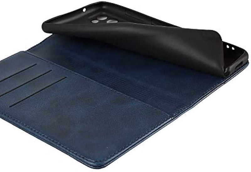 iCoverCase for Samsung Galaxy S20 FE 5G Wallet Case with Card Holder PU Leather Magnetic Case Kickstand Feature Shockproof Protective Flip Cover Case for Samsung S20 FE 5G  Blue - Image 3