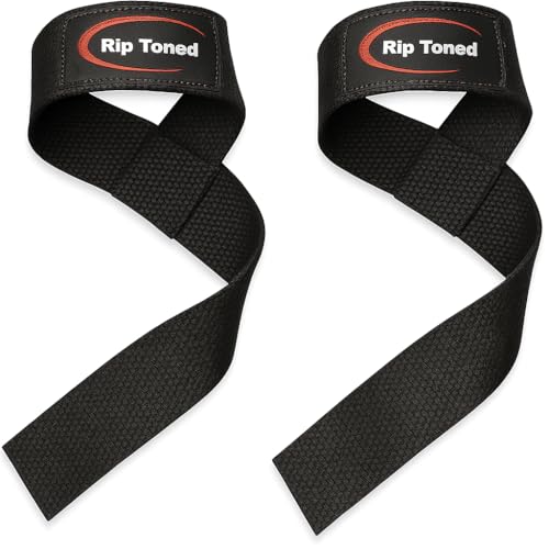 Rip Toned Performance Wrist Straps For Weightlifting - 23" Weight Lifting Straps for Men, Women (Padded) - Cotton Gym Wrist Wraps for Deadlift, Strength Training, Powerlifting, Bodybuilding - Image 1