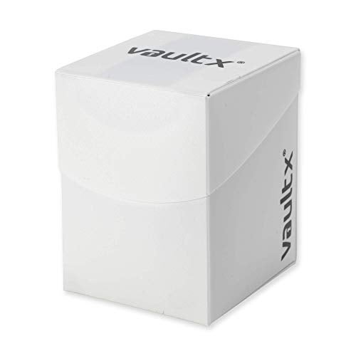 Vault X Trading Card Deck Box and 150 Black Card Sleeves, fits 100+ Sleeved Cards, Large Standard, Holder Storage Box, for MTG Commander Game, TCG (White) - Image 3