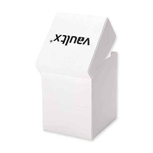 Vault X Trading Card Deck Box and 150 Black Card Sleeves, fits 100+ Sleeved Cards, Large Standard, Holder Storage Box, for MTG Commander Game, TCG (White) - Image 5