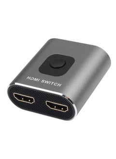 KASTWAVE HDMI Switch 4K 60Hz, Bi-Directional HDMI Switcher 2 in 1 Out, HDMI Splitter 1 in 2 Out, Plug and Play, HDMI Switch Supports 4K 3D 1080P for PS4 Xbox Blu-Ray Player Fire Stick PC HDTV (Silvery)  - Image 1