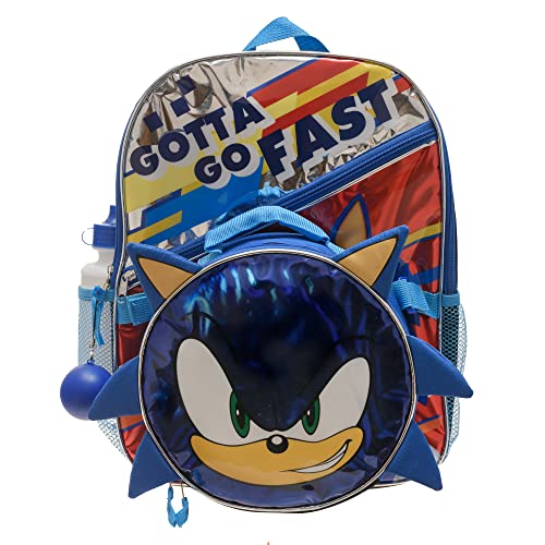 Sega Boys 4PC Sonic the Hedgehog Licensed Backpack and Lunch Set - Image 3
