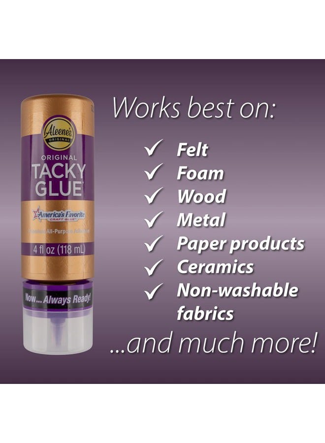 Craft County All Purpose Tacky Glue – Dries Clear– 4 OZ – 3 Pack - Image 3